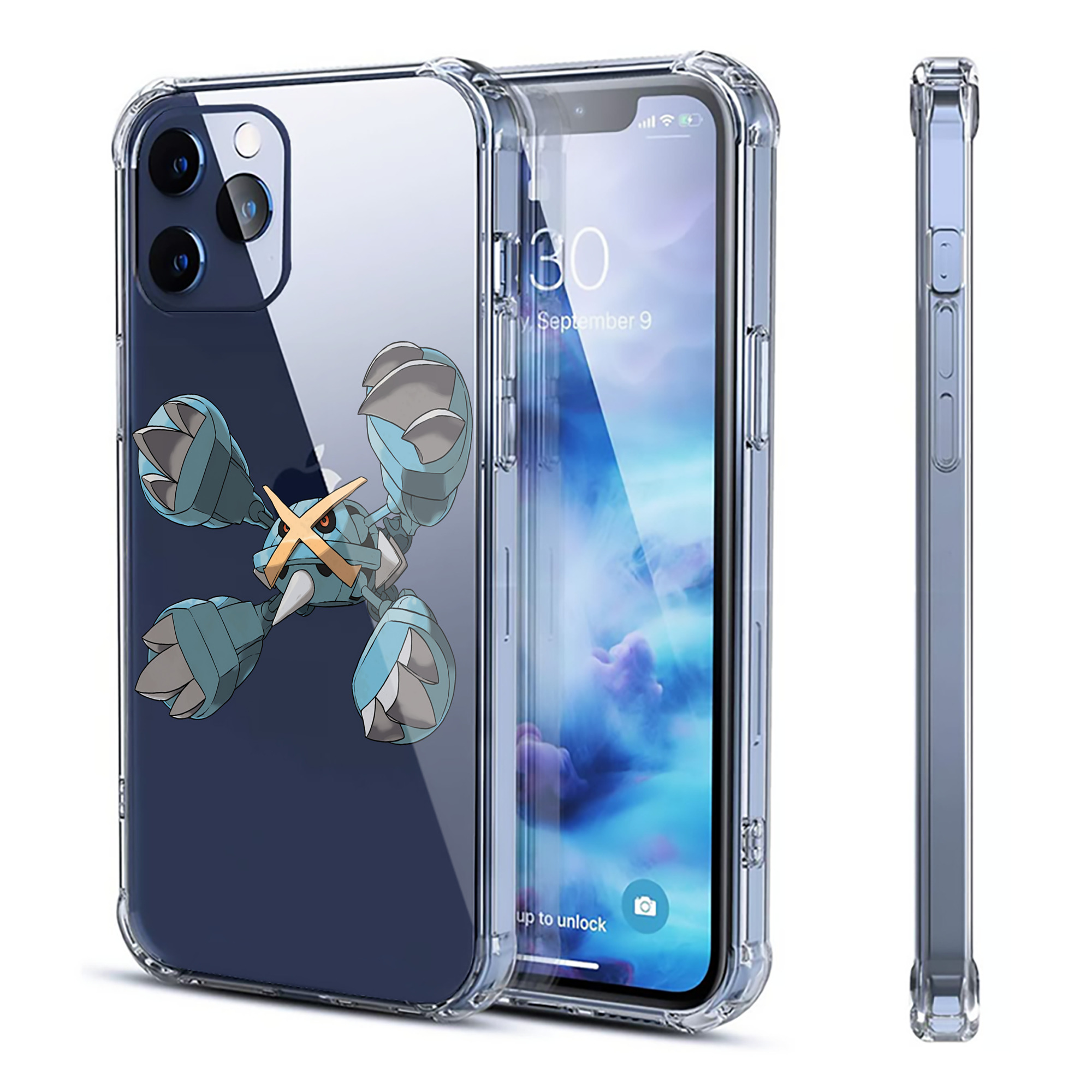 （画像用） ポケットモンスター Pokémon 【iPhone 12シリーズ対応】透明スマホケース（クリアソフトケース）
